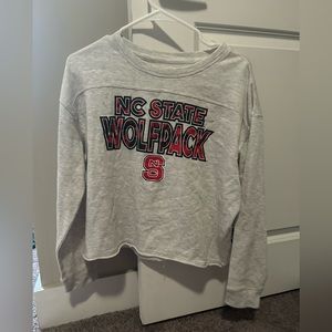NC State Cropped Sweatshirt, Size Large, Never worn, New with tags